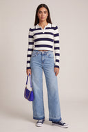 Raw Hem Wide Leg Jeans