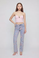 Cherry Blossom Slim Bootcut Jeans