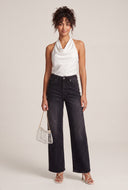 Acid Wash Wide Leg Jeans
