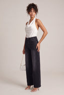 Acid Wash Wide Leg Jeans