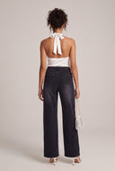 Acid Wash Wide Leg Jeans