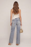 Acid Wash Wide Leg Jeans