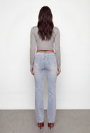 Zayla Frayed Waist Slim Leg Jeans