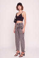 Denim Cargo Joggers