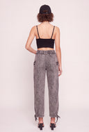 Denim Cargo Joggers