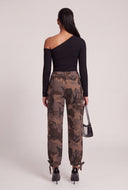 Denim Cargo Joggers
