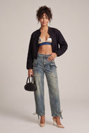 Denim Cargo Joggers