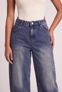 High Waist Denim Joggers