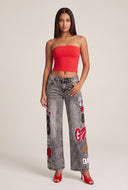 Celestine Patch Jeans