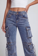 Strappy Cargo Jeans