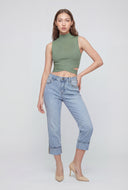Crop Fixed Cuff Jeans