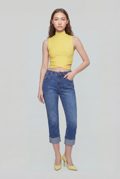 Crop Fixed Cuff Jeans