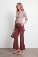 Denim Wide Leg Carpenter Pants