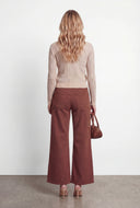 Denim Wide Leg Carpenter Pants