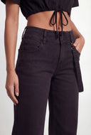 Denim Wide Leg Carpenter Pants