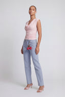 Cherry Charm Straight-Leg Jeans
