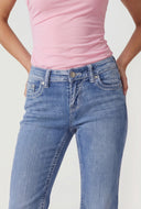 LA Pocket Flare-Leg Low Rise Jeans