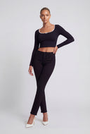 Decorative Stitch Skinny-Leg Jeans