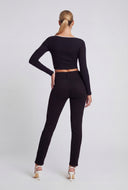 Decorative Stitch Skinny-Leg Jeans