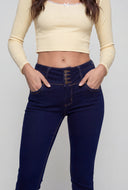 Decorative Stitch Skinny-Leg Jeans