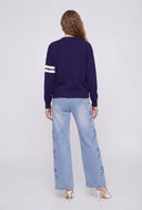 Kehlani Bow Print Wide-Leg Jeans