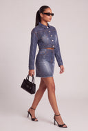 Glam Denim Crop Jacket