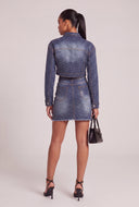 Glam Denim Crop Jacket