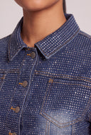 Glam Denim Crop Jacket