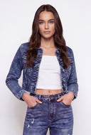 Remington Acid Wash Cropped Denim Jacket