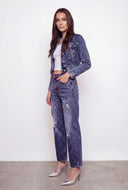 Remington Acid Wash Cropped Denim Jacket