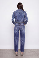 Remington Acid Wash Cropped Denim Jacket