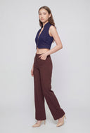 Western Embroidered Crop Denim Vest