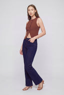 Western Embroidered Straight-Leg Jeans