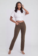 Western Embroidered Slim Straight Jeans