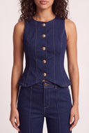 High Waisted Pintuck Jeans