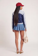 Color Block Denim Shacket