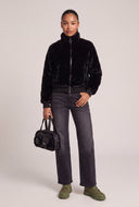 Faux Fur Zip Jacket