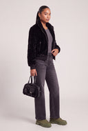 Faux Fur Zip Jacket