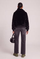 Faux Fur Zip Jacket