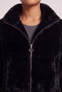 Faux Fur Zip Jacket