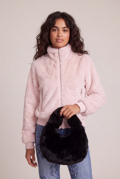 Faux Fur Zip Jacket
