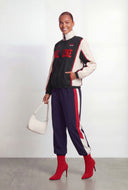 Kira Color Blocked Graphic Windbreaker Jacket