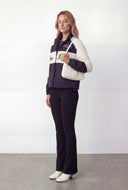 Color Block Graphic Nylon Windbreaker Jacket