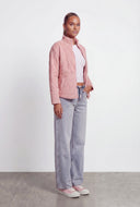 Mock Neck Quilted Jacket