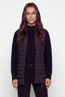 Zip Pocket Nylon Puffer Vest