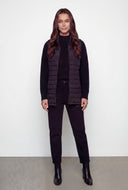 Zip Pocket Nylon Puffer Vest