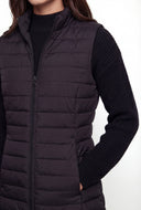 Zip Pocket Nylon Puffer Vest