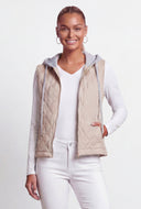 Quilted Hooded Vest