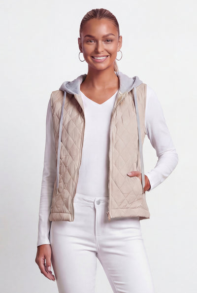 Quilted Hooded Vest