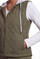 Quilted Hooded Vest